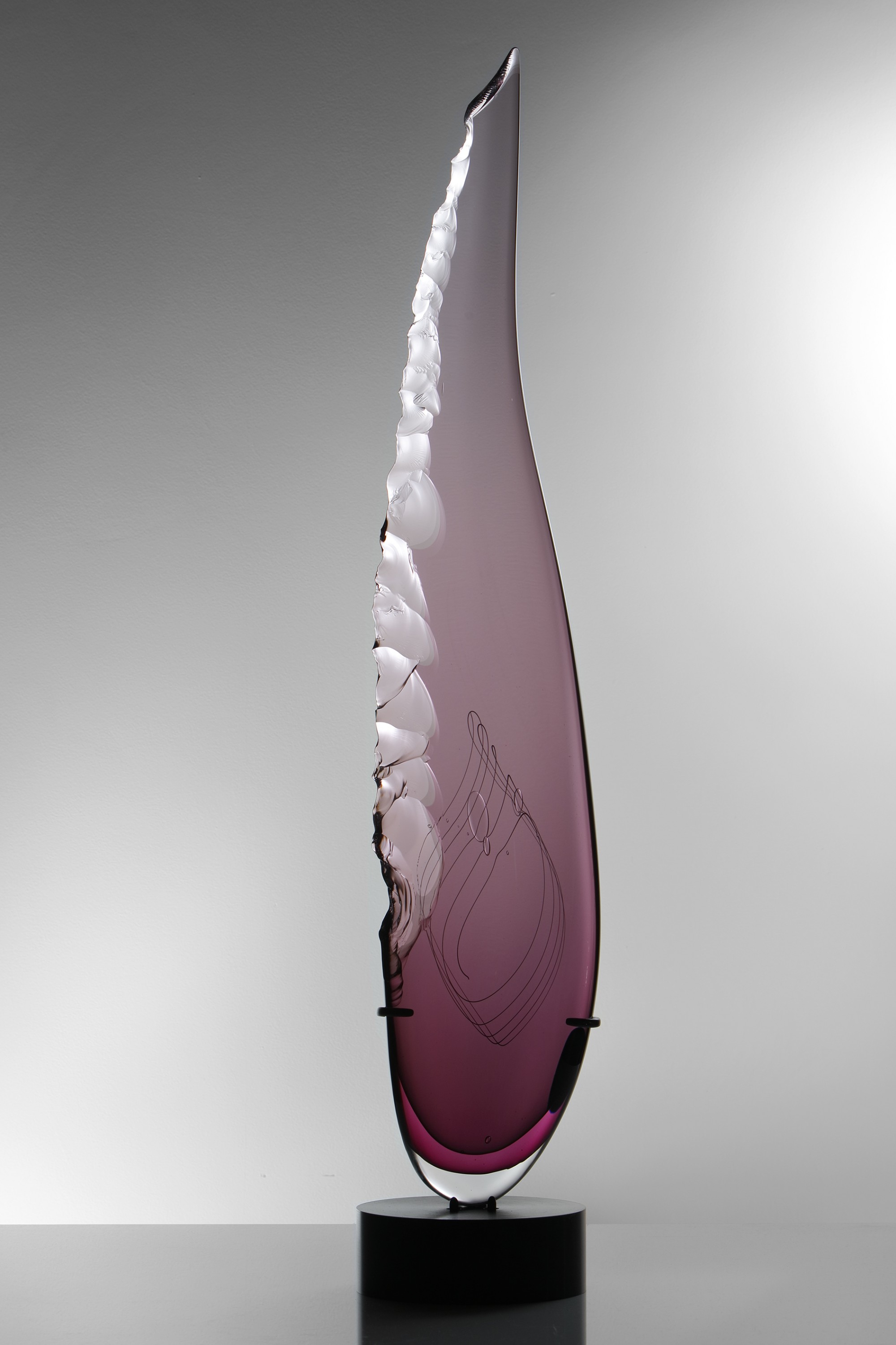 The Best of Glass Art: James Devereux glass sculpture The Best of Glass Sculpture Art: James Devereux Clovis in Amethyst
